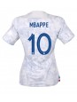 Frankrike Kylian Mbappe #10 Replika Borta Kläder Dam VM 2022 Kortärmad